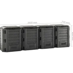 New Kompostbeholder 1600 l sort - Kompostbeholder - Kompostbeholdere - Home & Living Kompostering