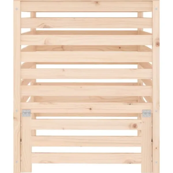 Online Kompostbeholder i massivt fyrretræ - Robust design | Størrelse: 82,5x82,5x99,5 cm Kompostering
