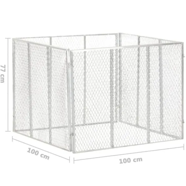 Sale Kompostbeholdere - Living kompostbeholder 100x100x77 cm galvaniseret jern Kompostering