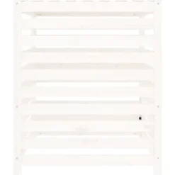 Kompostbeholdere - Living kompostbeholder 82,5x82,5x99,5 cm massivt fyrretræ hvid Kompostering