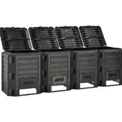 Best Kompostbeholdere - Living kompostbeholder 1600 l sort Kompostering