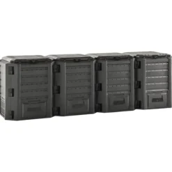 Best Kompostbeholdere - Living kompostbeholder 1600 l sort Kompostering