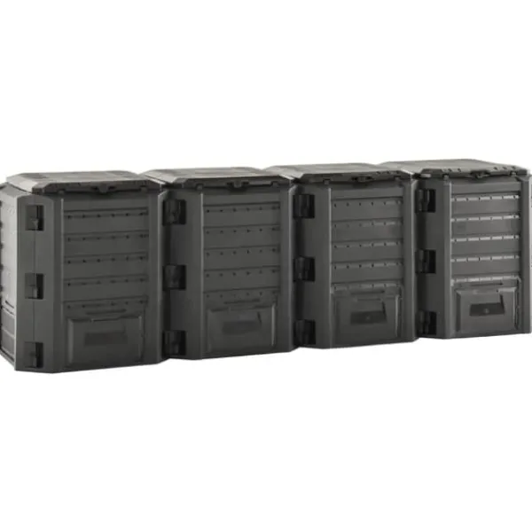 Best Kompostbeholdere - Living kompostbeholder 1600 l sort Kompostering
