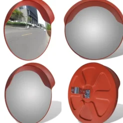 Sikkerhedsspejle^Konvekst trafikspejl PC plast orange 60 cm udendørs - Trafikspejl - Trafikspejle - Home & Living