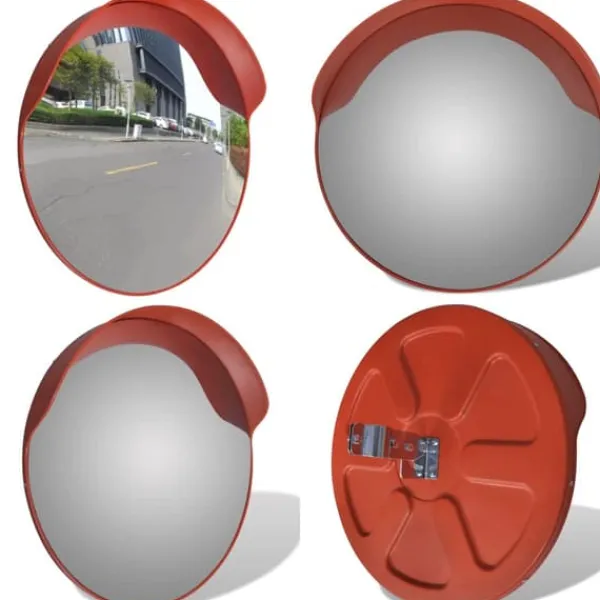 Sikkerhedsspejle^Konvekst trafikspejl PC plast orange 60 cm udendørs - Trafikspejl - Trafikspejle - Home & Living