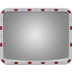 Discount Konvekst trafikspejl rektangulært 60x80 cm med reflekser - Trafikspejl - Trafikspejle - Home & Living Sikkerhedsspejle