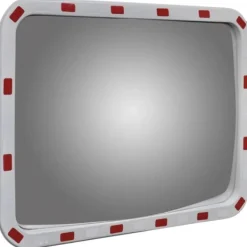 Discount Konvekst trafikspejl rektangulært 60x80 cm med reflekser - Trafikspejl - Trafikspejle - Home & Living Sikkerhedsspejle