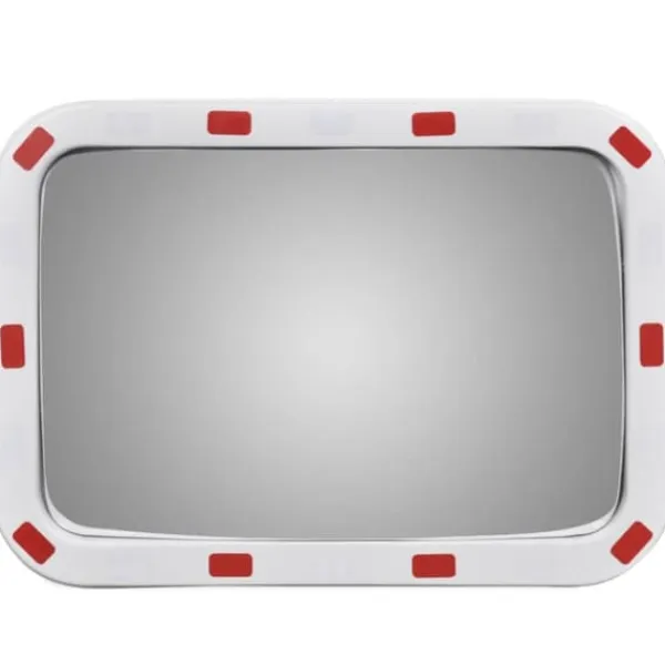 Sikkerhedsspejle^Konvekst trafikspejl rektangulært 40x60 cm med reflekser - Trafikspejl - Trafikspejle - Home & Living
