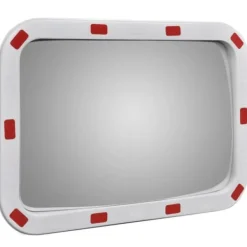 Sikkerhedsspejle^Konvekst trafikspejl rektangulært 40x60 cm med reflekser - Trafikspejl - Trafikspejle - Home & Living