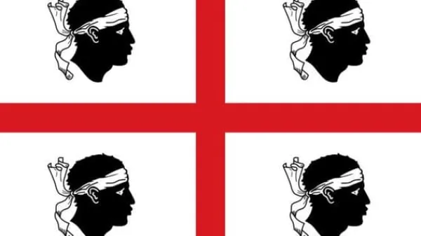 Flag & Vindposer^Korsika flag