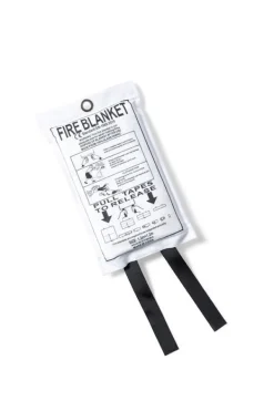 Brandtæppe^Kosta Linnewäfveri Brandfilt Mocka, Vit