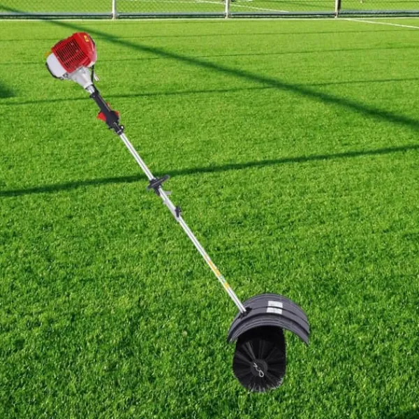 New Kraftig håndholdt børstemaskine, 52 cc 1,25 kW, benzindrevet, rød, til indkørsel, kunstgræs, sne og blade Havemaskiner
