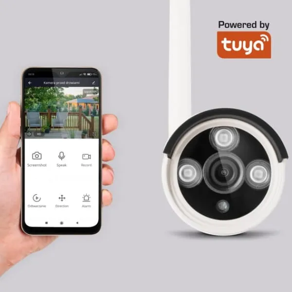 Sikkerhedsmonitorer & Videokameraer^Kruger & Matz Connect C210 Tuya WiFi overvågningssæt