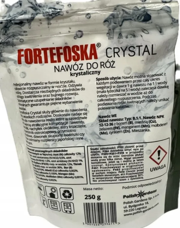 Online KRYSTALGØDNING TIL ROSER FORTEFOSKA CRYSTAL 250G MEGET EFFEKTIV Gødningsmidler