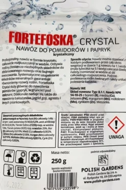 Gødningsmidler^Krystalgødning til tomater og peberfrugter Fortefoska Crystal 250g effektiv