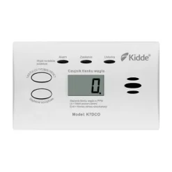 Røg- & Kulmonoxiddetektorer^Kuliltedetektor Kidde K7DCO med display Hvid