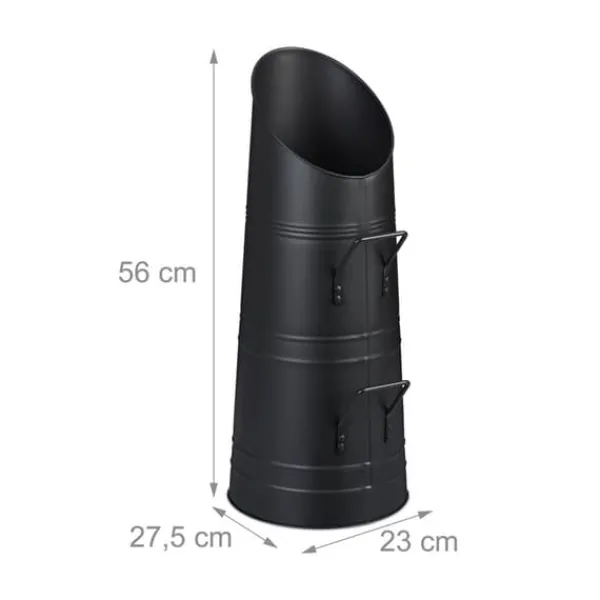 Discount Kulspand, 56x27.5x23 cm, Sort, Jern Tilbehør Til Brændeovne & Pejse