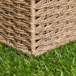 Outlet Kunstgræs 10 stk. 30×30 cm, 25 mm – altan og have, mørkegrøn, nem at vedligeholde Havedekorationer