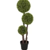 New Kunstig buksbom 115 cm med potte, dekorativ plante til hjem, kontor & have Krukkeplanter Indendørs