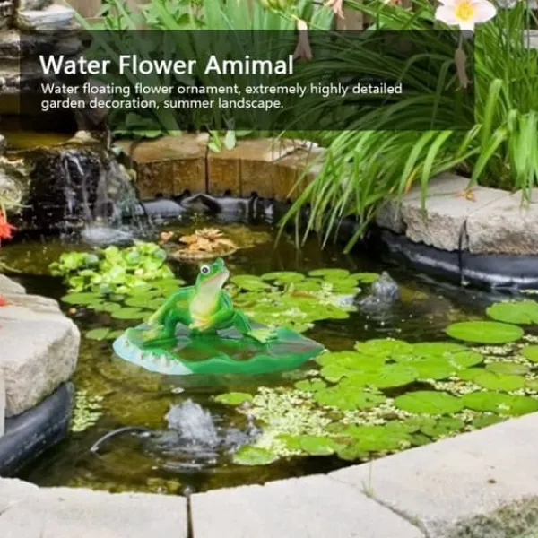 Havedekorationer^Kunstig Flydende Vandblomst Animal Pond til Hjem og Festdekoration og Ferie