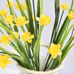 Blomster^Kunstige Falske Blomster Bundt Udendørs Grønne Buske Planter Indendørs Udendørs Hjem Haveindretning