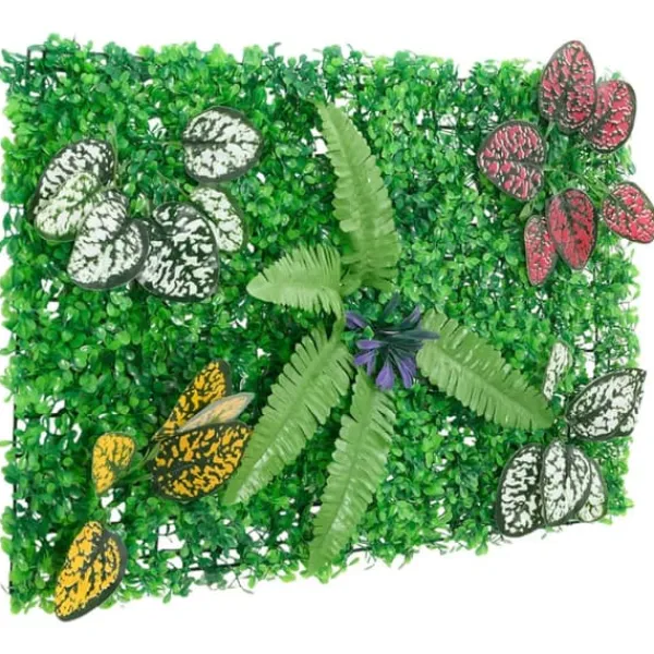 Clearance Kunstige hække - 24 stk. 40x60 cm | Farve: Grøn Havedekorationer