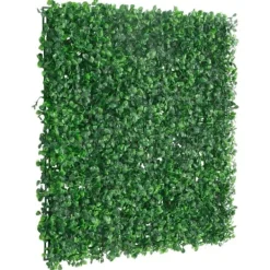 Best Kunstige hække 24 stk. - Realistisk hæk til privatliv | Størrelse: 50x50 cm | Farve: Grøn Havedekorationer
