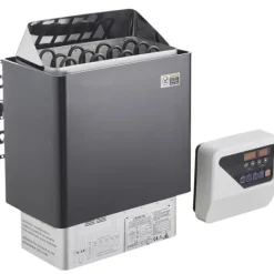 Sauna^6KW Elektrisk Saunavarmer, Digital Controller, Ideel til 5-9 m³ Home Spa, effektiv opvarmning, energieffektivisering