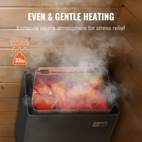 Best 8KW Elektrisk Saunavarmer, Digital Controller, Til 8-12 m³, Ideel til hjemme spa, Effektiv og energieffektiv varmeenhed Sauna