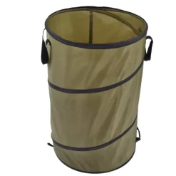 Havekurve^113L hopfällbar papperskorg 30 gallon återvinning stor lövsoppåse med handtag för trädgårdscamping