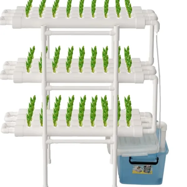 Online 3-lags hydroponisk system, 108 plantepladser, vandbesparende design, nem at samle Kit Til Plante- & Urtedyrkning