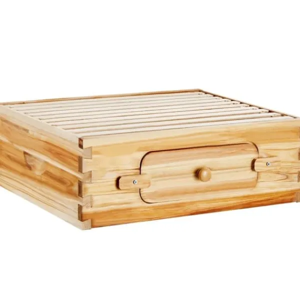 Til Fugle & Småvildt^Langstroth Medium Biavl Kittet, 10 Rammer, Akryl Biavlsvinduer, Holdbar Konstruktion, Let at Montere