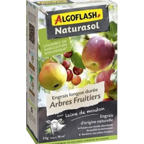 Online Langtidsvirkende gødning til frugttræer - ALGOFLASH NATURASOL - 2 kg Gødningsmidler