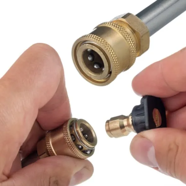Havemaskiner^Lanse/adapter (1/4QRC-Gerni) Bajonet til tilslutning af tilbehør med 1/4" lynkobling til Nilfisk/Gerni/Husqvarna/Sthil-serien