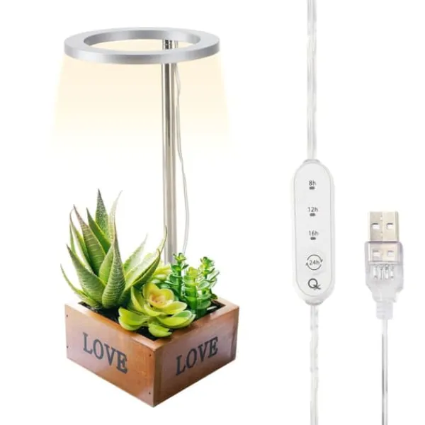 Kit Til Plante- & Urtedyrkning^LED Grow Light ABS 5V 53.55lm/w Enkelthoved Gul Full Spectrum Plant Grow Light