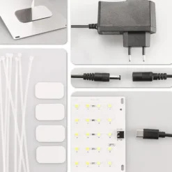 Discount LED Grow Light med EU-adapter Kit Til Plante- & Urtedyrkning