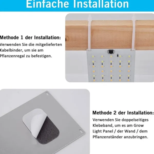 Kit Til Plante- & Urtedyrkning^LED lyspanel til planter - EU-stikadapter