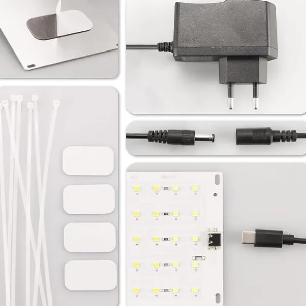 Kit Til Plante- & Urtedyrkning^LED lyspaneler til planter - EU-adapter