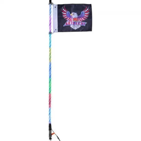 Outlet LED piskelys, 3 ft, 31x920 mm, RGB, vandtæt, spiral, belysning Flag & Vindposer