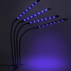 Sale LED plantevækstlampe 80 dioder TIMER 25 W hjemmedyrkning uden netadapter Kit Til Plante- & Urtedyrkning