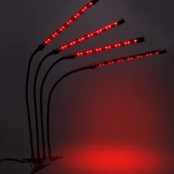 Sale LED plantevækstlampe 80 dioder TIMER 25 W hjemmedyrkning uden netadapter Kit Til Plante- & Urtedyrkning
