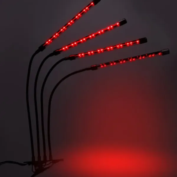 Sale LED plantevækstlampe 80 dioder TIMER 25 W hjemmedyrkning uden netadapter Kit Til Plante- & Urtedyrkning