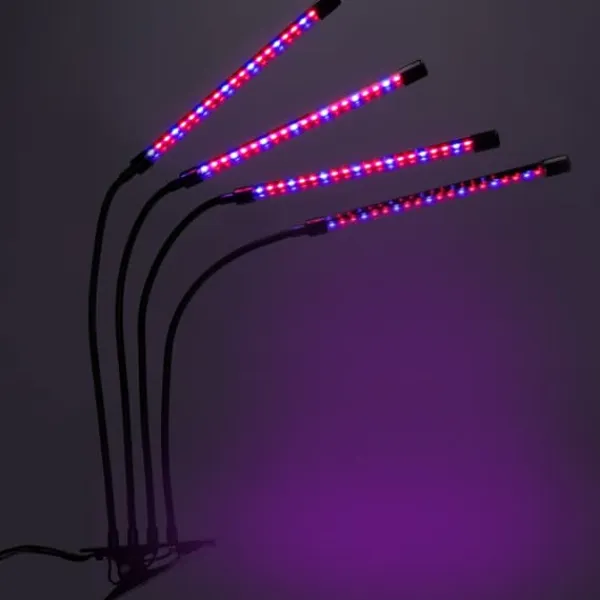 Sale LED plantevækstlampe 80 dioder TIMER 25 W hjemmedyrkning uden netadapter Kit Til Plante- & Urtedyrkning
