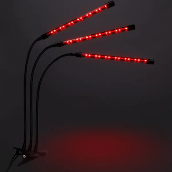 Outlet LED plantevækstlampe 60 dioder TIMER 24 W til hjemmedyrkning uden netadapter Kit Til Plante- & Urtedyrkning