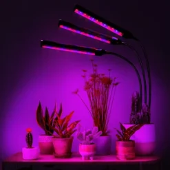 Clearance LED plantevækstlampe 72 dioder TIMER 25 W hjemmeplantedyrkning uden netadapter Kit Til Plante- & Urtedyrkning
