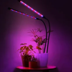 Krukkeplanter Indendørs^LED plantevækstlampe 40 dioder TIMER 15W hjemmedyrkning med netadapter