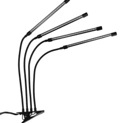 LED plantevækstlampe 80 dioder TIMER 25 W hjemmeplantedyrkning med netadapter Kit Til Plante- & Urtedyrkning