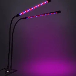 Kit Til Plante- & Urtedyrkning^LED plantevækstlampe 40 dioder TIMER 15 W til hjemmedyrkning uden netadapter