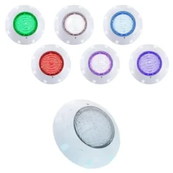 Pool- & Spatilbehør^LED Poollys, holdbar ABS-konstruktion, 360° høj lysstyrke, IP68 vandtæt rating, 7 farvekombinationer, 3 dynamiske tilstande