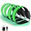 Sikkerhedslamper^LED reflekterende armbånd - 4-pak - USB genopladelige - justerbare sikkerhedslys til udendørsaktiviteter